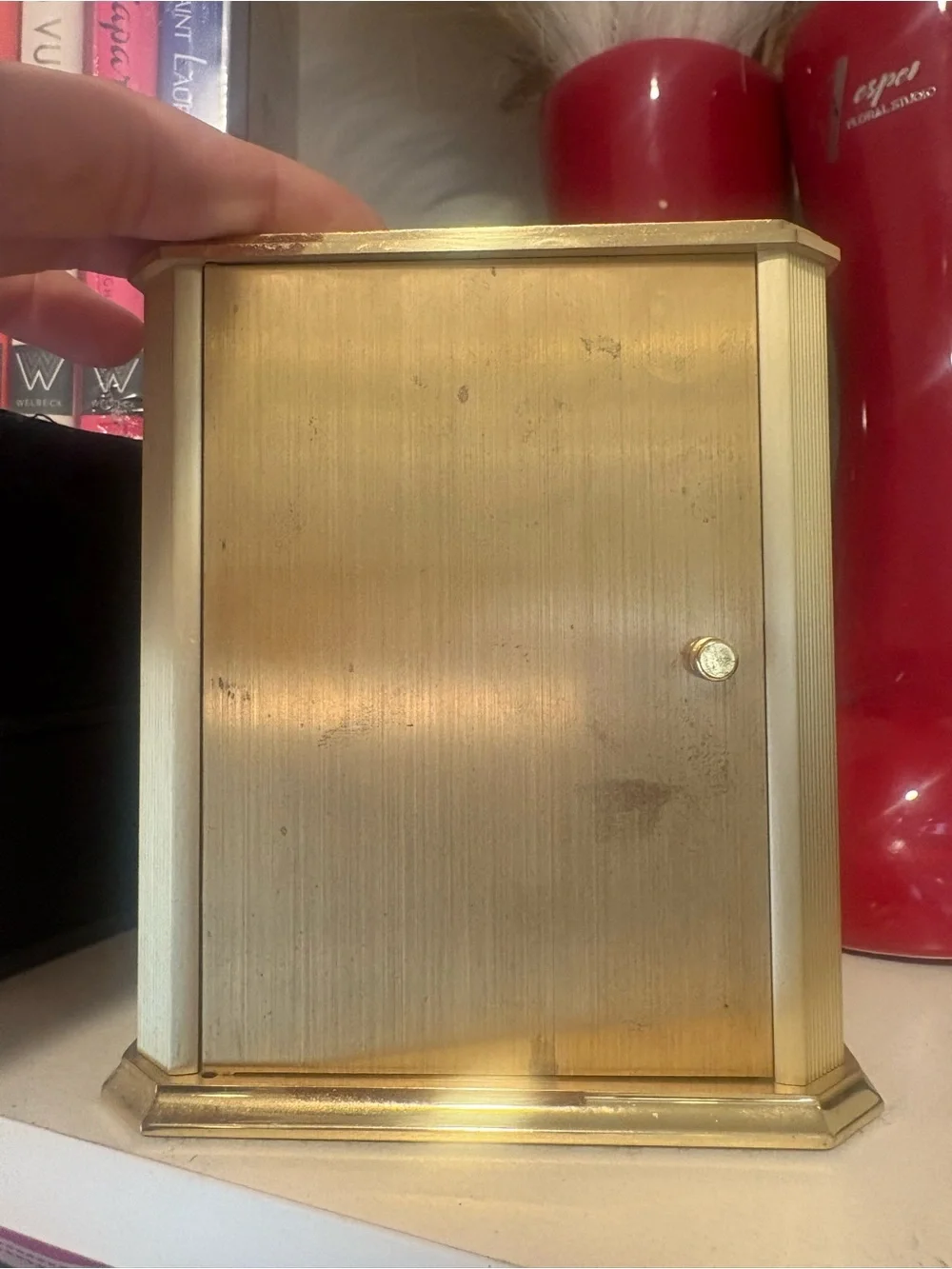 Tiffany & Co. Brass Portfolio Desk Clock
